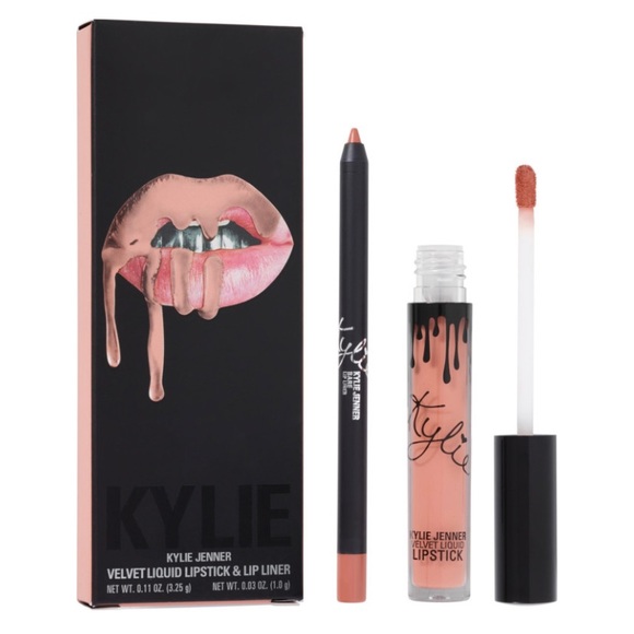 Kylie Velvet Liquid Lipstick Lip Liner Kit in Bare